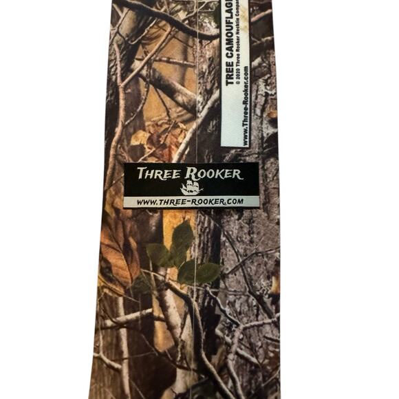 Tree Rooker Hunting Mens Camo Necktie Tree Camouflage Novelty Hunter - Picture 4 of 8